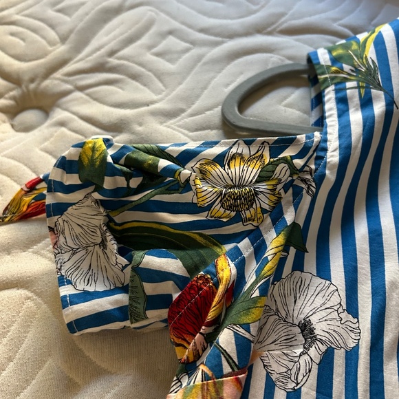 Donna Ricco New York Cold Shoulder Patterned Dress Size 6 - Picture 3 of 5